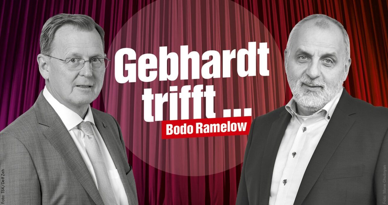 Gebhardt trifft Bodo Ramelow und Foto von beiden